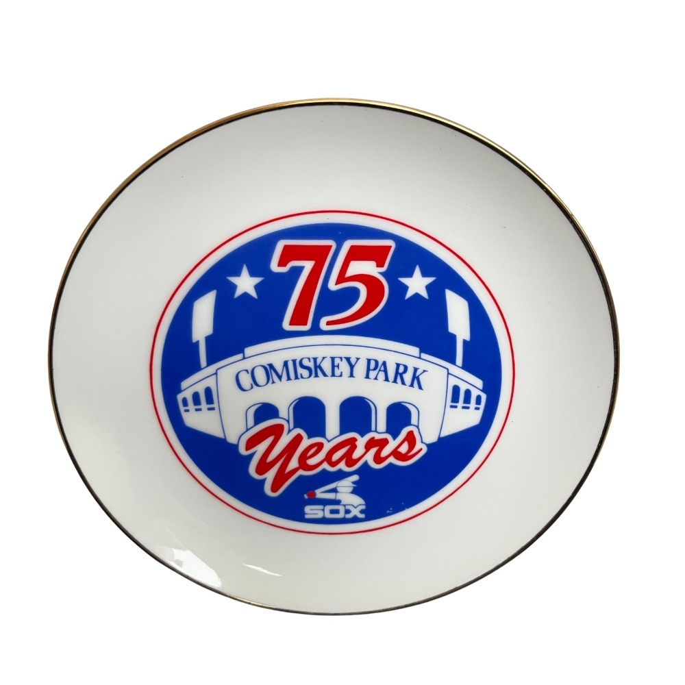 Comiskey Park 75th Anniversary Plate – Chicago White Sox – 1985 – Clean